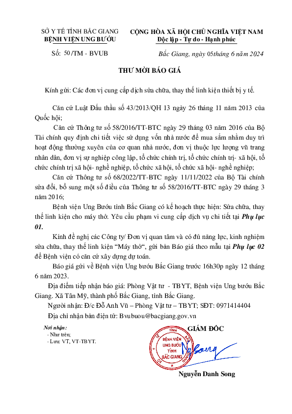 1 Thư mời sửa chữa, thay thế linh kiện máy thở signed signed signed signed signed signed signed signed 001