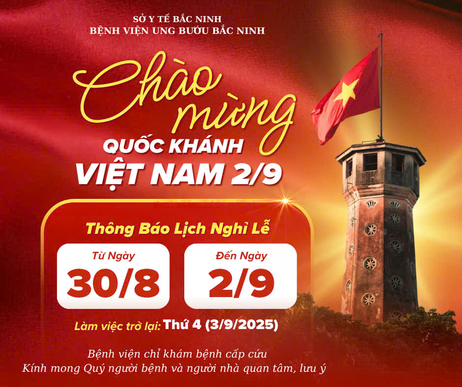 THÔNG BÁO NGHỈ LỄ QUỐC KHÁNH 02/9/2025