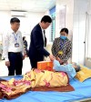 PHÓ CHỦ TỊCH UBND TỈNH ĐỒNG CHÍ LÊ Ô PÍCH ĐẾN THĂM VÀ CHÚC TẾT TẠI BỆNH VIỆN UNG BƯỚU TỈNH BẮC GIANG