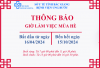 Thông báo giờ làm việc mùa hè
