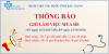 THÔNG BÁO: GIỜ LÀM VIỆC MÙA HÈ