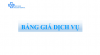 Công khai danh mục giá dịch vụ khám, chữa bệnh