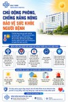 CHỦ ĐỘNG TĂNG CƯỜNG PHÒNG, CHỐNG NẮNG NÓNG - BẢO VỆ SỨC KHỎE NGƯỜI BỆNH