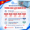 Thông báo nghỉ lễ 02/9