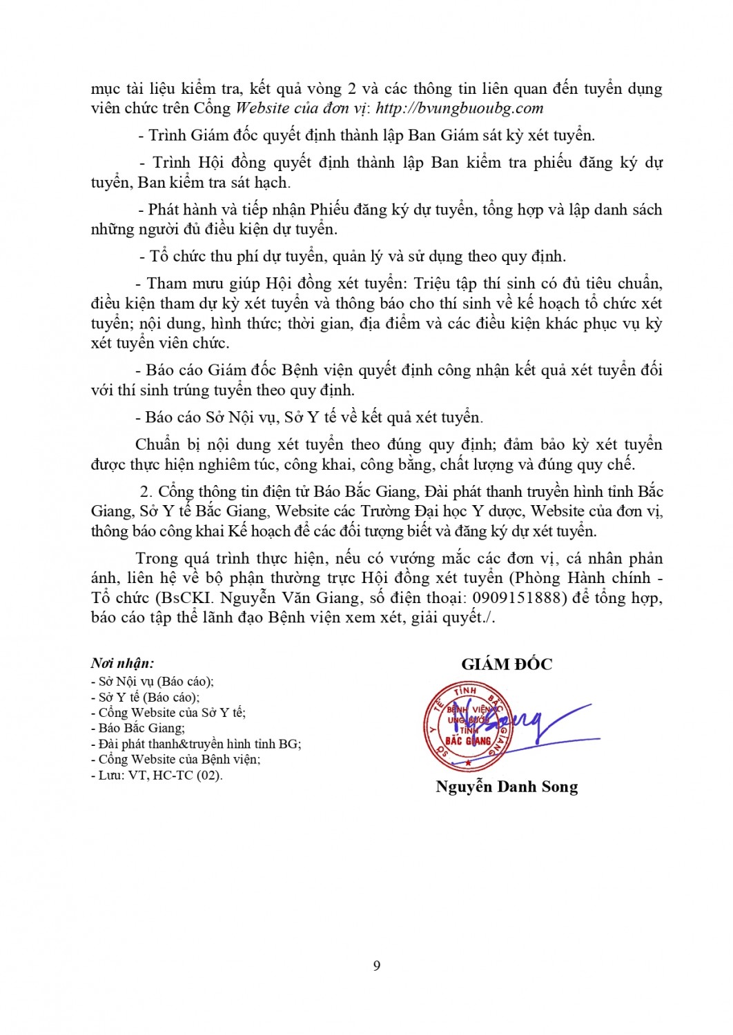KH so 70 tuyen dung VC Bs BVUB signed signed signed signed signed signed page 0009
