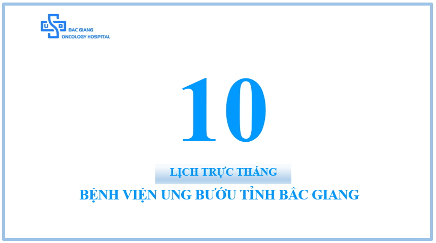 LỊCH TRỰC THÁNG 10/2021