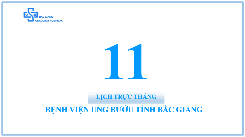 LỊCH TRỰC THÁNG 11/2021